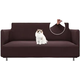 BellaHills High Stretch Söderhamn Sofabezug 2 Sitzer (135-165cm) Elastische Sofahusse für Wohnzimmer Protector, Braun