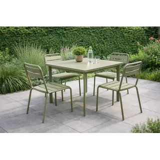 Emu Star Gartenmöbel-Set ohne Armlehne Grau/Grün 5tlg.
