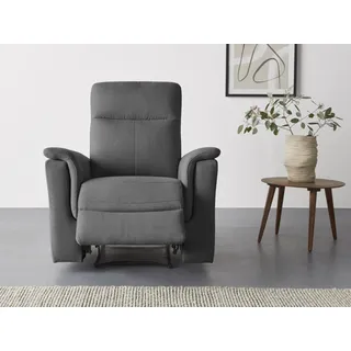 Home Affaire Relaxsessel Southbrook Webstoff 91 x 99 x 92 cm Grau mit Schlaffunktion und elektrischer Relaxfunktion