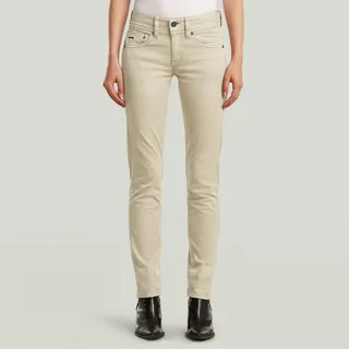 G-Star für Damen. D26366-C096-D848 Midge schmale gerade beige Hose (26/30), Lässig, Baumwolle