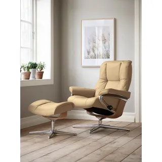 Stressless Relaxsessel Mayfair Leder 83 x 102 x 74 cm Beige mit Schlaffunktion