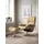 Relaxsessel Mayfair Leder 83 x 102 x 74 cm Beige mit Schlaffunktion