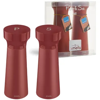 Amefa MODERN WOOD Salz-/Pfeffermühle Set 2-teilig Terracotta