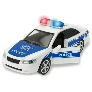 Teorema Giocattoli Macchina Police Polizeiauto mit Lichtern und Klängen im Maßstab 1:16, Mehrfarbig (65075)