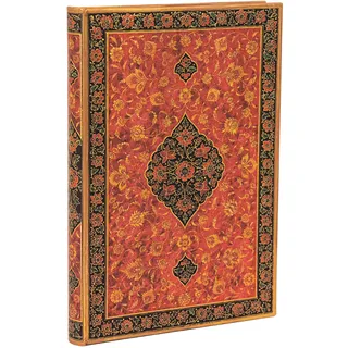Notizbuch Leila Midi Liniert: Hardcover mit Elastikbandverschluss (Persian Poetry)