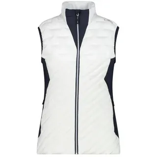 CMP Damen Weste Woman Vest Hybrid bianco 40