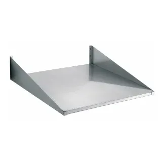 Bartscher Wandbord 600 x 600 mm, CNS, Wandbord für Elektrogeräte, 1 Stück