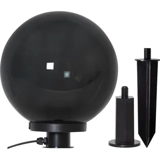 Star Trading Star LED-Deko-Kugel 'Orby', Ø 30 cm, schwarz, outd.