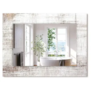 Altes Holz – Rechteckiger Spiegel mit Druck 80x60 cm – Modern - Dekorativ für die Wand