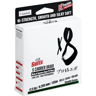 SUFIX X8 Geflochtene Schnur 300 M Grün 0.185 mm Grün 0.185 mm