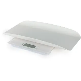 Salter 2-in-1 Digitale Babywaage – Elektronische Körperwaage, (180kg), Drehbare Anzeige, Plattform aus gehärtetem Glas, Abnehmbare Plastikschale zum Wiegen von Babys & Haustieren (20kg)