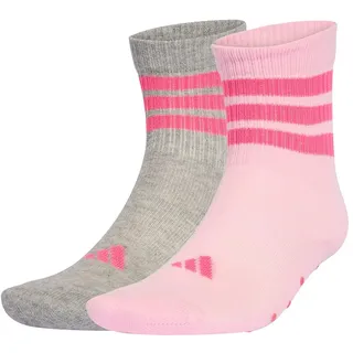 adidas Unisex Kids KIDS ANTI SLIP SOCKS, clear pink/medium grey heather, 2-3 Years