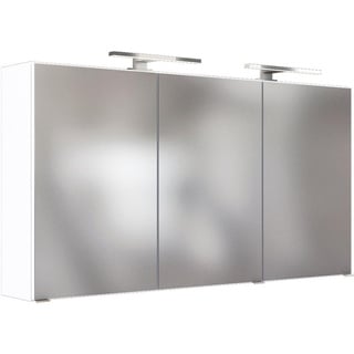 Held Spiegelschrank , Metall , 6 Fächer , 120x66x20 cm , Made in Germany , Typenauswahl, individuell planbar , Badezimmer, Badmöbelsets & -serien, Badmöbelserien