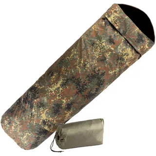 Mil-Tec Modular 3-Lagen Laminat • Wasserdichter Biwaksack mit atmungsaktiver Membran & 2-Wege-Reißverschluss • Schlafsack-Hülle mit Packsack für Camping, Trekking & Survival