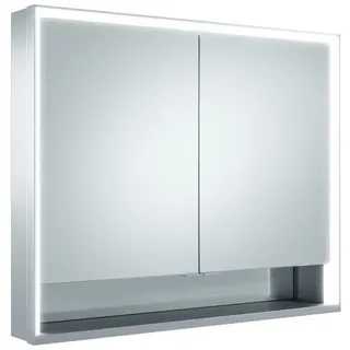 KEUCO Royal Lumos Spiegelschrank Wandvorbau 2-türig, kurze Tür, mit Spiegelheizung, 900mm, 14323171304, Ausführung: ohne Dali Steuerung