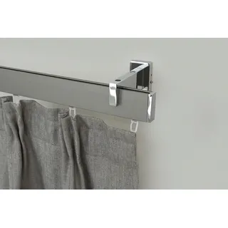 GARESA Vorhangschiene 1-läufig Ø 0 mm 140 cm Grau