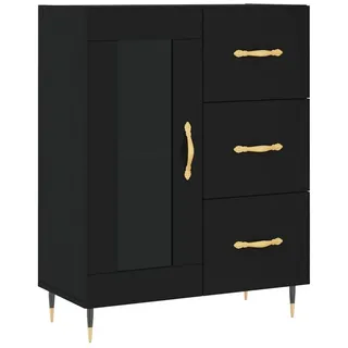 vidaXL Sideboard Schwarz 69,5x34x90 cm Holzwerkstoff