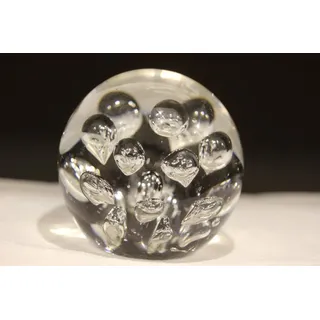 Traumkugel klar mit Luftblasen (210), Glaskugel, Briefbeschwerer, Wunschkugel ca. ca. 6,5-7,0 cm