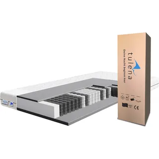 TULENA NOX Federkernmatratze Taschenfederkern Matratze 140 x 200 cm, H2 / H3, - Bezug waschbar -   Basic