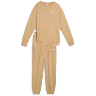 Puma Relaxed French Terry Jogginganzug Damen 63 warm beige L
