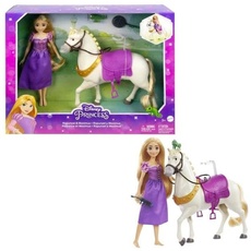 Disney Princess Rapunzel Doll And Maximus Horse Set With Accessories Saddle With Doll Clip