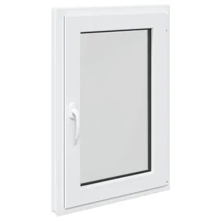 vidaXL Kellerfenster RISOR 60 x 90 cm PVC und Glas Weiß - Weiß
