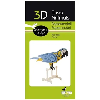 Fridolin 11677 3D-Papiermodell - Papagei
