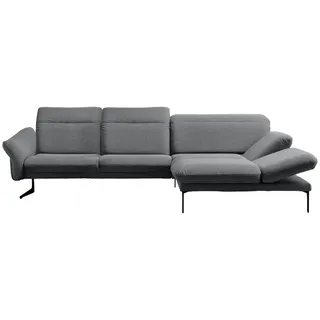 Himolla Ecksofa , Hellgrau , Textil , Ottomane rechts, L-Form , 299x203 cm , Blauer Engel, Goldenes M, Made in Germany, Emas , Typenauswahl, Lederauswahl, Stoffauswahl, Sitzqualitäten, Hocker erhältlich, individuell planbar , Wohnzimmer, Sofas & Couches, Wohnlandschaften, Ecksofas