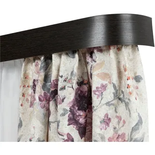 SN DECO GROUP Gardinenschiene »SH2« 2 läufig-läufig Fixmaß Set 2-läufig,inkl. Rundbögen, Blende 5 cm, vorgebohrt, Innenlauf, schwarz