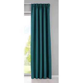 Gardinenbox Newyork Ösen 225 x 225 cm Petrol 1er-Pack