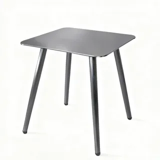 DHYGOTFUR Ultraleichter Aluminium Beistelltisch Quadratisch, 100kg Tragfähigkeit Wetterfest Kratzfest, Outdoor Couchtisch Garten-Coffee Table für Balkon Terrasse Innenbereich