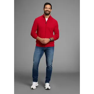 MAN'S WORLD Strickjacke in dunkelrot | Gr.: XXXL