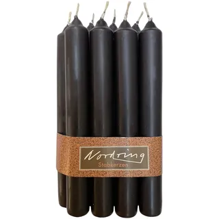 Nordring 8 Stabkerzen schwarz 2,2 x 18 cm hoch