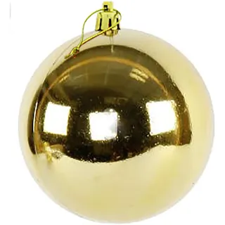 XXL Weihnachtskugeln groß für den Außenbereich, frostsicher und wetterfest 20 oder 30 cm (Ø 25 cm, Gold glänzend)