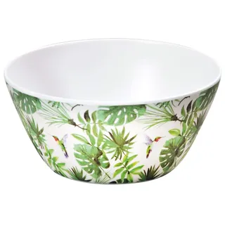 Kesper Obst-und Salatschüssel Tropical, aus Melamin Kunststoff hergestellt, robust und spülmaschinengeeignet, Maße: 7 x 15 cm, 32618
