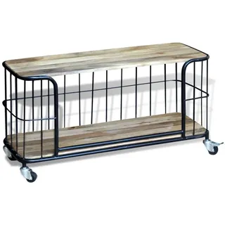 vidaXL TV-Schrank Massivholz Mango 100x40x45 cm