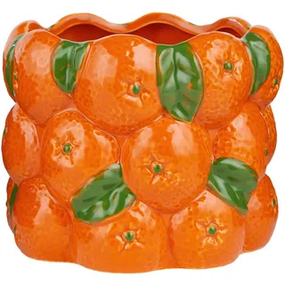 Butlers Blumentopf Naranja Orange , Keramik , 18 cm , Dekoration, Blumen & Blumentöpfe, Übertöpfe
