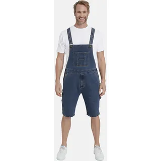 Latzhose JAN VANDERSTORM "Bermuda FOCKO", Herren, Gr. 72, N-Gr, blau, Obermaterial: 75% Büffelleder BL. 23% Polyester COOLMAX PES(Coolmax). 2% Elasthan EL., Hosen Latzhose