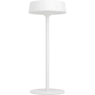 EGLO Tischleuchte "SIMERI Tischlampe - Stahl - SOLAR-LED - 3W - IP44", weiß, 1, Ø 13cm H: 31cm, 1 Stk., Leuchten, Solarleuchte, Außentischleuchte, Akku, Leselampe, H31 x Ø13 cm, Tischleuchte