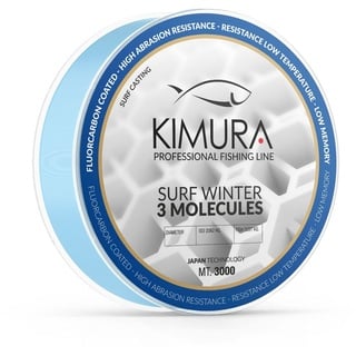 KIMURA Unisex – Erwachsene Surf Winter 3 Molecules Angelschnur, hellblau, 0.24