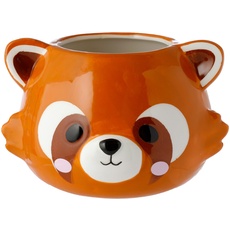 Vase für den Innenbereich aus Keramik - Panda Rot