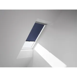 VELUX Rollo Uni RHL S00 9050 90 x 130 cm / Fenstergröße (Velux) Dunkelblau