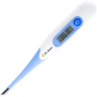 Dr. Senst digitales Fieberthermometer mit Fieberalarm | hochpräzise Messung für Erwachsene, Kinder und Babys | Messzeit von 10 Sekunden | medizinisches Thermometer zur Messung der Körpertemperatur