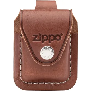 Zippo Ledertasche braun mit Schlaufe