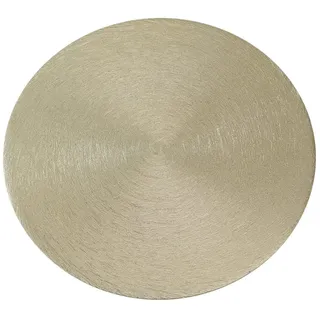 NKlaus Kerzenteller Aluminium Gold Ø 14cm Dekoteller Kerzenhalter gebürstet Untersetzer Gebürstet - Design 10450