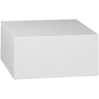 Wohnling Couchtisch MONOBLOC Weiß MDF 60 x 60 x 30 cm
