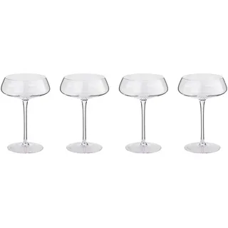 Butlers Champagnerschalen (4er Set) Elysia 300 ml , Transparent , Glas , Gläser, Champagnergläser & Sektgläser