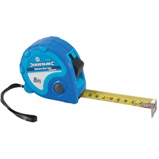 Silverline 675126 Rollbandmaß „Measure Mate“, Verkaufsdisplay 8 m x 25 mm, 24 Stck.