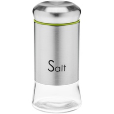 Galicja Gewürzdosen GRENO – Gewürz Organizer – Salzstreuer – Gewürzstreuer – Spice Jars – Salzstreuer klein – 150ml Gewürzgläser fur SALT Stahl