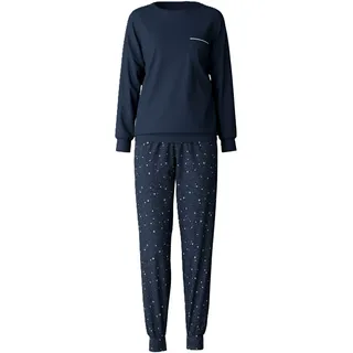 CALIDA Sweet Dreams Schlafanzug, Rundhals, für Damen, 488 PEACOAT BLUE, M